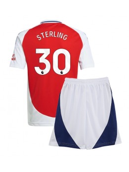 Arsenal Raheem Sterling #30 Dječji Domaci Dres kompleti 2024-25 Kratak Rukavima (+ kratke hlače)